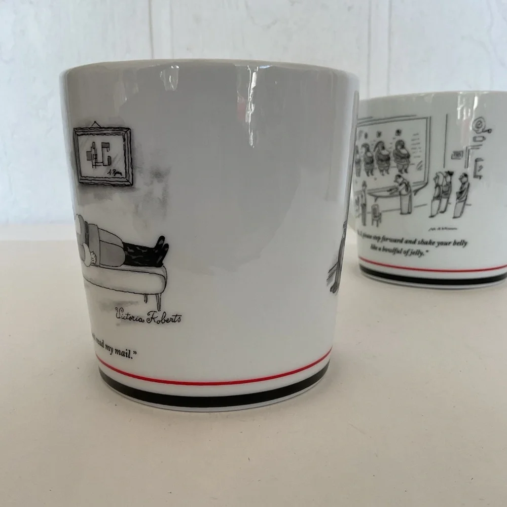 Restoration Hardware x The New Yorker Set of Two Ceramic Mugs